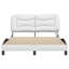 Cadre de lit vidaXL avec DEL sans matelas Hvar blanc 53,9 po x 74,8 po-118101766-118101767