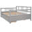 Full Size Daybed With Gray Finish - Solid Wood And Drawer Two Drawers, Enhancing Living Space-98708294