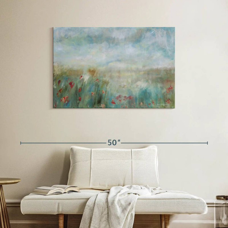 Abstrait de jardin sauvage Avery, H 26 po x l 39 po