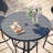 Swivel Outdoor Bistro Set with Umbrella Hole -771171760