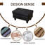 Faux Leather Ottoman