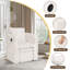 Fauteuil d'appoint Barrel avec repose-pieds de rangement-1253962013