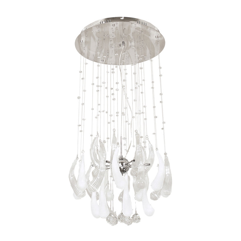 Luminaire suspendu géométrique 8 lumières grappe Melksham