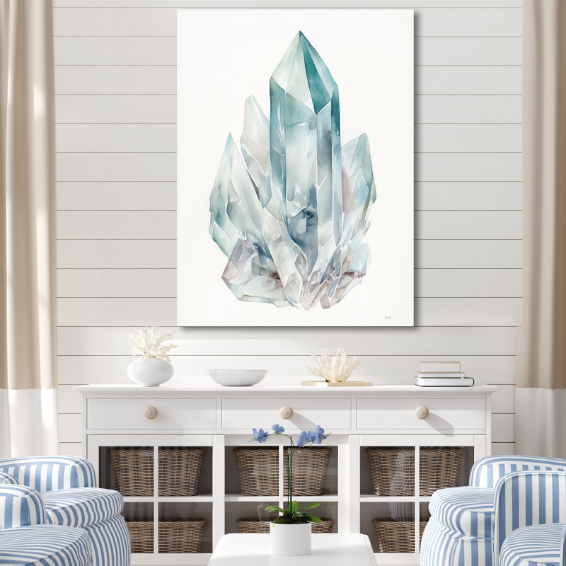 «Minimal Glacier Spiritual Stone In Antartica», reproduction sur toile, Toile tendue, 32" H x 24" W