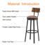 Tabouret de bar rotatif 29,5 po Edoire