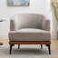 Fauteuil rembourré rond pour le salon-145210243