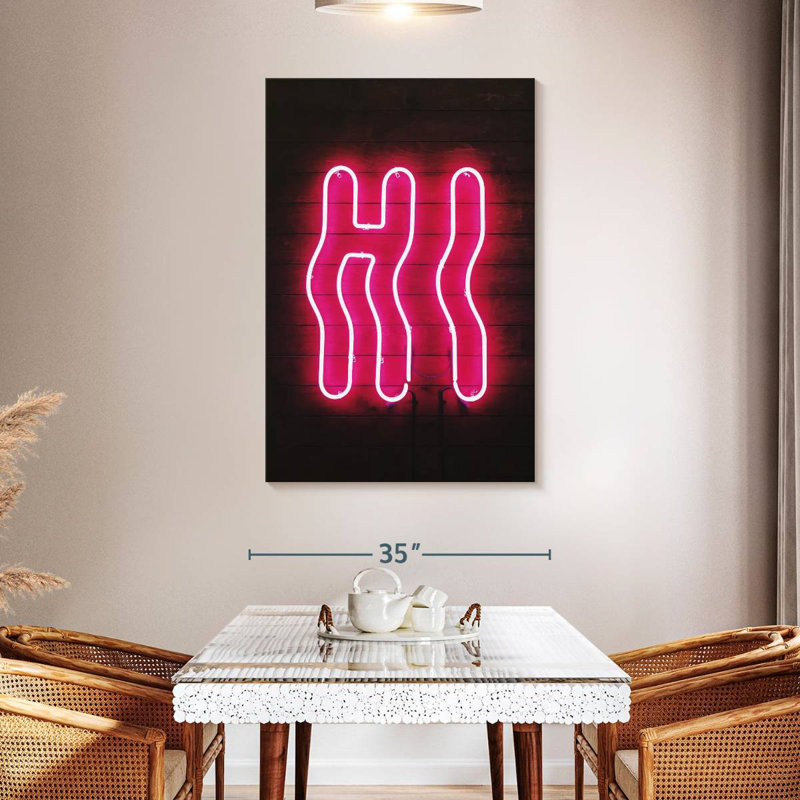 Hi Hi Neon Sign, H 48 po x l 32 po
