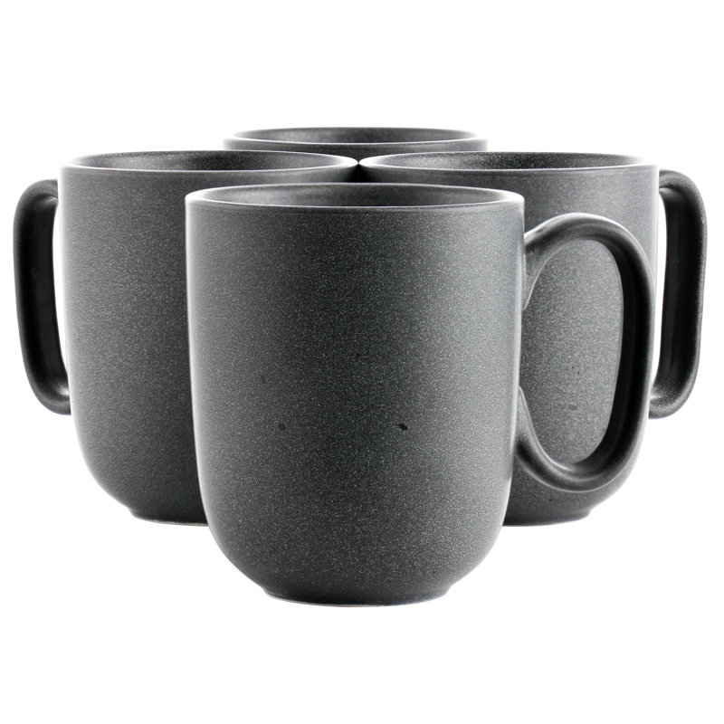 Grande tasse à café en grès, Gris truffe
