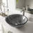 Giovanni 17" L x 17" W x 6" H Round Glass Vessel Bathroom Sink with 13" H Faucet-100495556-100495550