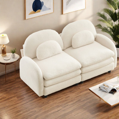 Causeuse Cloud Soft Teddy, 68,5 pouces