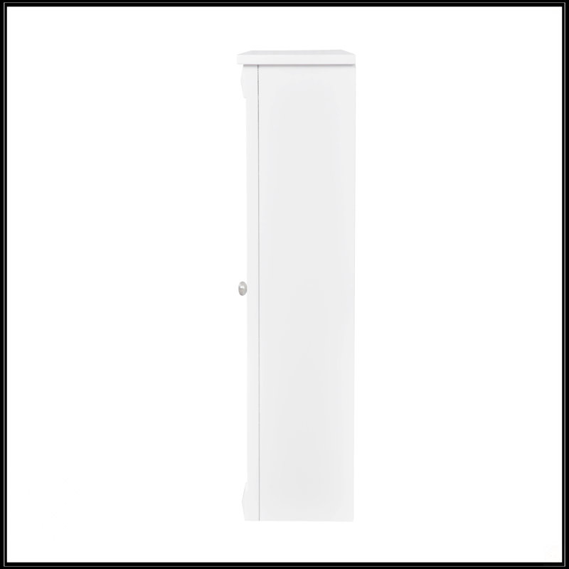 Armoire murale 32 po avec miroir, Blanc