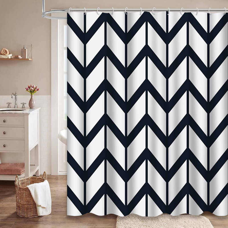 Rideau de douche Chevron Arrow, L 72 po x l 72 po