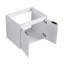Meuble-lavabo de 36 po avec lavabo en résine, 2 portes à fermeture douce et 1 armoire latérale, conception à fixation flottante