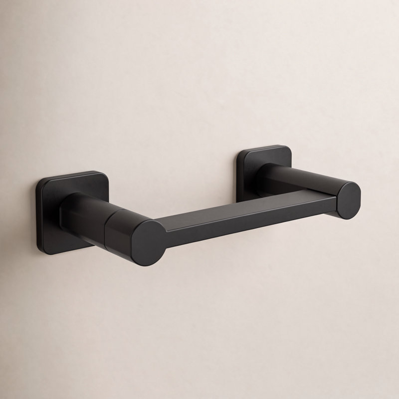 Parallel™ Pivoting Toilet Paper Holder, Wall-Mount Bathroom Toilet Paper Holder, Matte Black