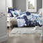 Ensemble de literie pour lit très grand en coton de qualité supérieure, bleu multi design pour un confort toute l'année