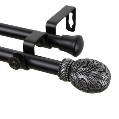 Rinaldi Steel Adjustable Double Curtain Rod