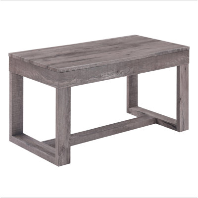 Table basse contemporaine 1 pièce Rustic Brown Grey Tan Tan Finish Furniture