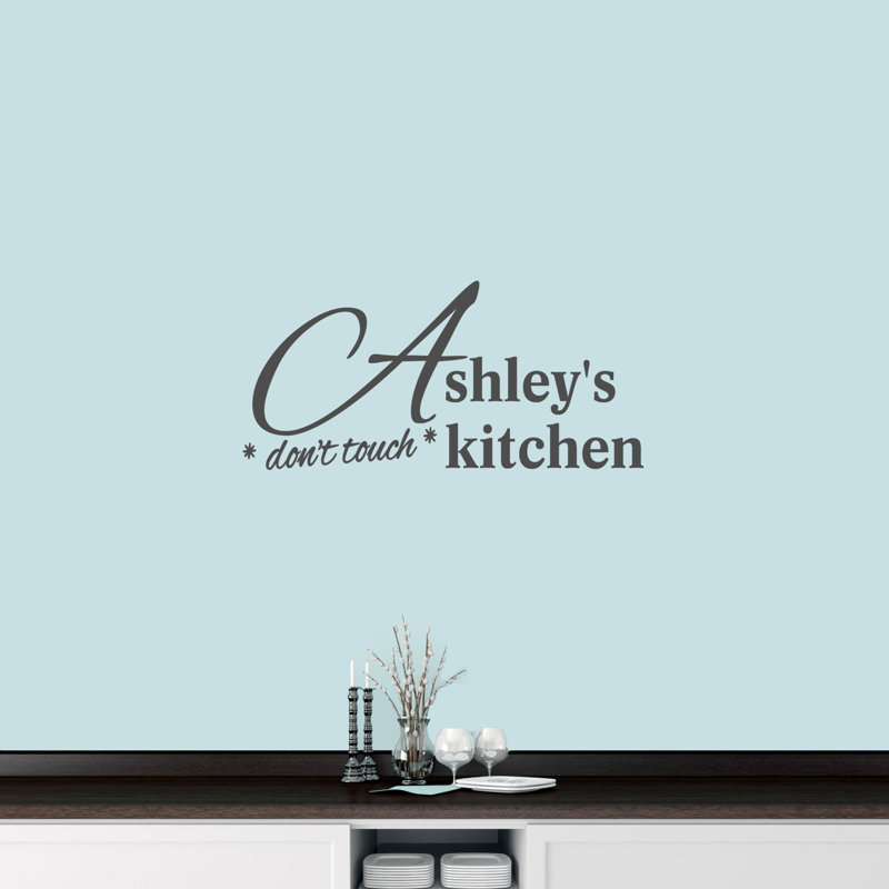 Text & Numbers Wall Decal, Dark Gray, Yes