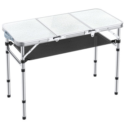88 cm L Aluminum Adjustable Picnic Table