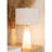 21“H Alabaster Table Lamp with night light