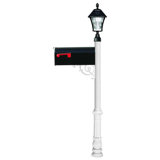 Lewiston Post Mounted Mailbox