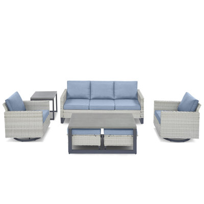 Ingvald 5 - Person Outdoor Seating Group with Cushions by Latitude Run