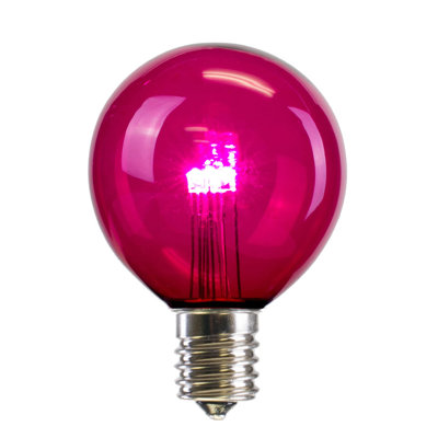 G50 Transparent LED Replacement Bulbs Nickel Base