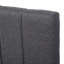 Lit plateforme tapissier simple avec lit gigogne et 3 tiroirs, tissu en lin