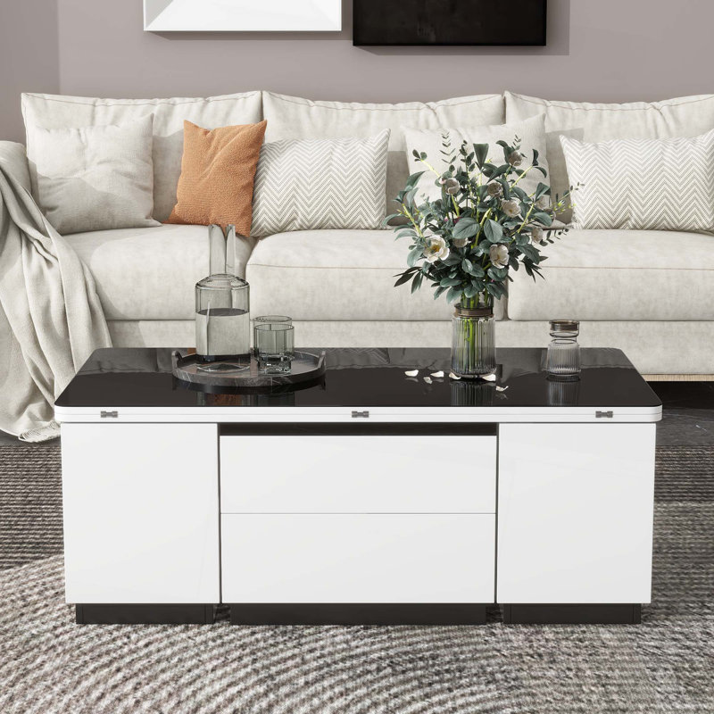 Table basse avec tiroirs et table de rangement moderne Modern