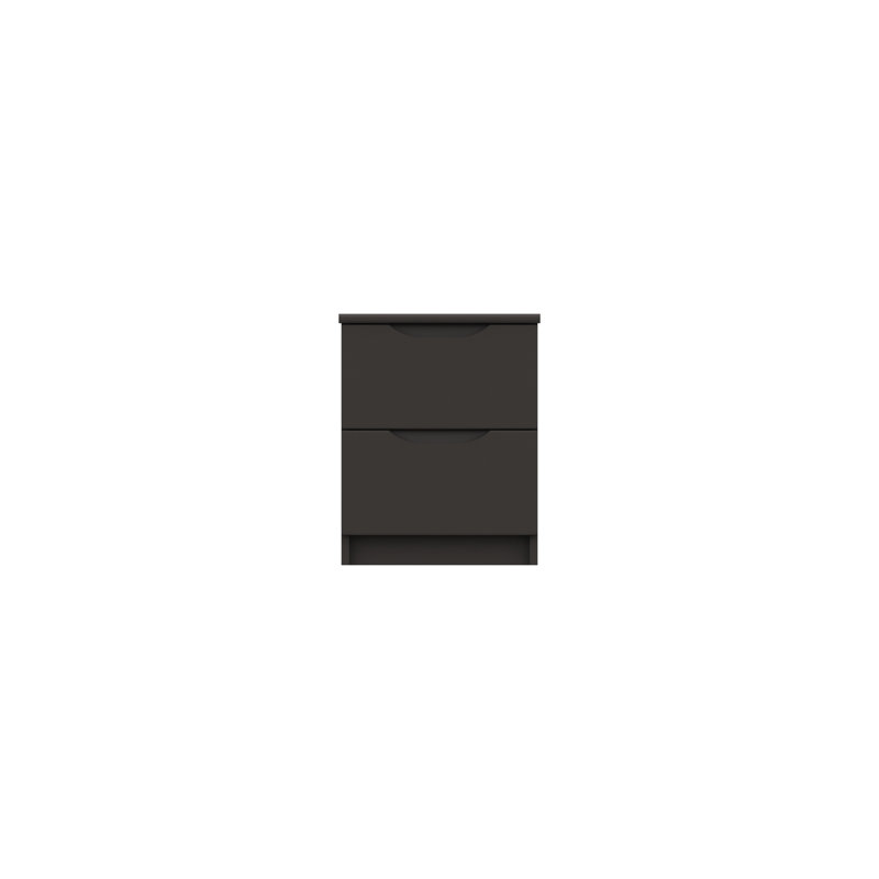Alianys 38.3 cm W Bedside Table, Graphite Gloss