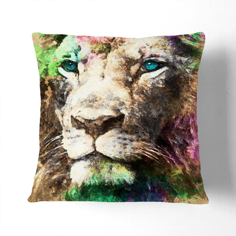 Square Throw Cushion, 40cm H x 40cm W x 15cm D