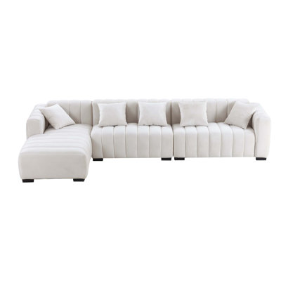L-Shape Sectional Sofa,Upholstered Modular Sofa