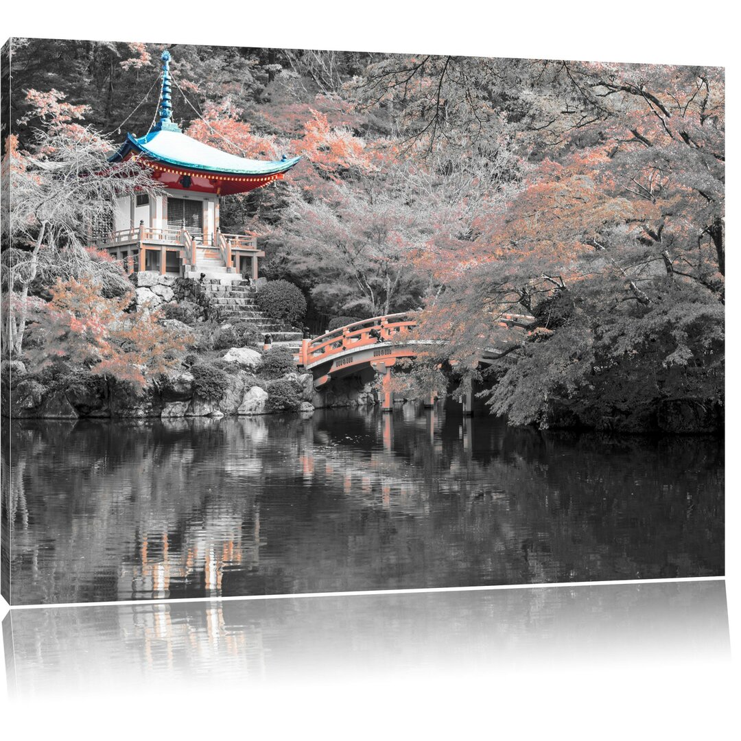 Leinwandbild Schönes Kloster in Japan