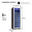 Zephyr Presrv 24 in. 142-Bottle Single Zone Full Size Wine Cooler