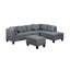 Canapé, chaise et repose-pieds rembourrés 104,5 po
