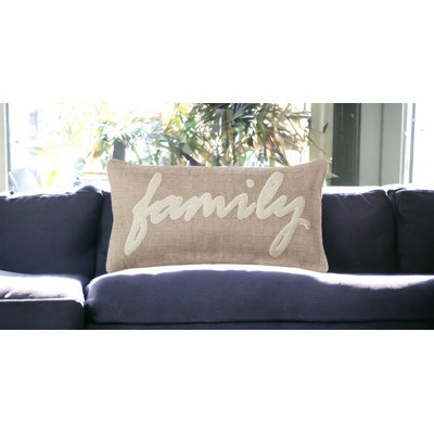 Coussin décoratif en toile de jute 