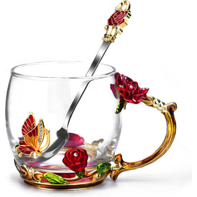 Gifts Mothers Day Glass Coffee Enamels Mug Best Birthday Valentines Gifts From Daughter Son Valentine's Christmas Stocking Stuffers For Women Tea Cup