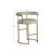 Mack 23.5" Counter Height Stool - White