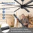 Ikera 100'' Large Windmill Ceiling Fans with Remote, Quiet Reversible DC Motor, 8 Aluminum Blades, Timer, for High Ceiling Commercial & Large Indoor Spaces, Warehouse,Black-1756607265