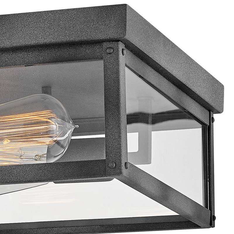 Beckham 2 - Bulb Outdoor Flush Mount, Black