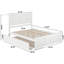 Lit plateforme en bois massif Amison avec pied de lit et gigogne assortis-1566486107