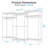85.4” Heavy-Duty Clothes Rack, 1040 lbs Capacity Adjustable Garment Rack with Shelves, Portable Metal Wardrobe, White-820061146