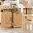 Fluted 13-Gallon Pull-Out Trash Cabinet-137946983
