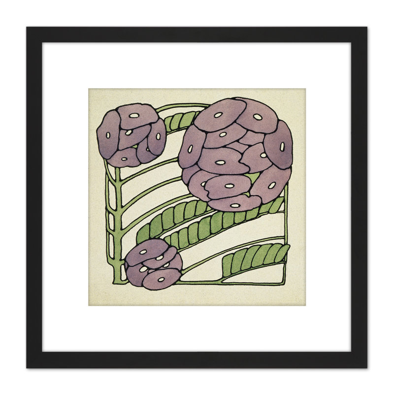 Overbeck Arts Craft Floral Pattern Design - Single Picture Frame Painting