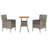 Tynell Patio Dining Set with Round Table , Cushions Included-635135329-635135330