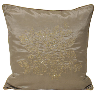 Chic Brown Square Cushion