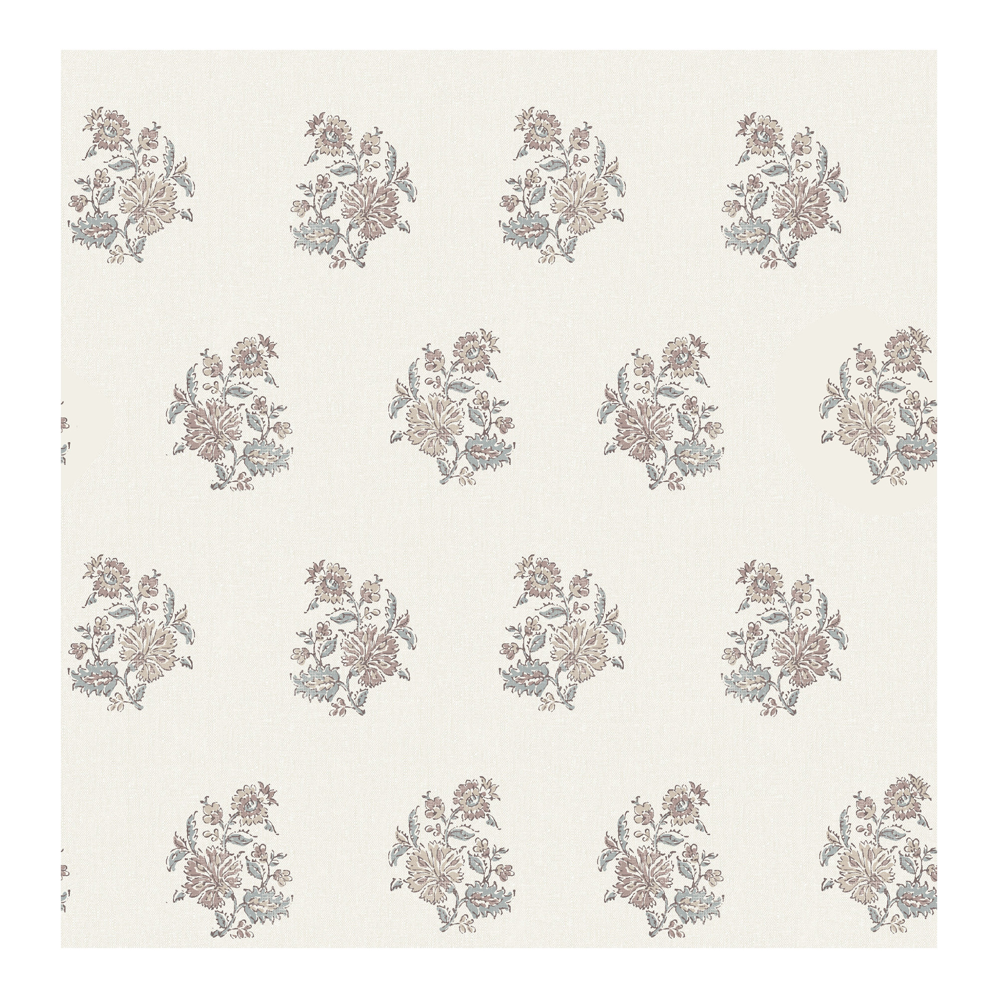 Overbrook Plum Bouquet Toss Wallpaper, Purple