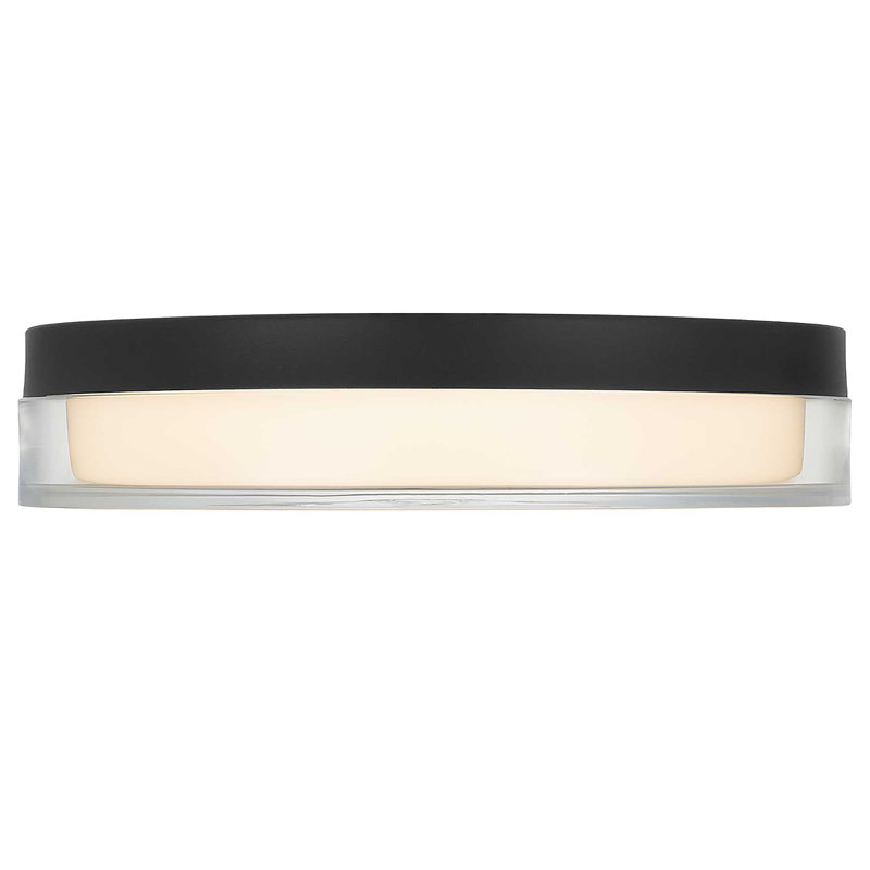 12-Inch Integrated LED Flush Mount, Black