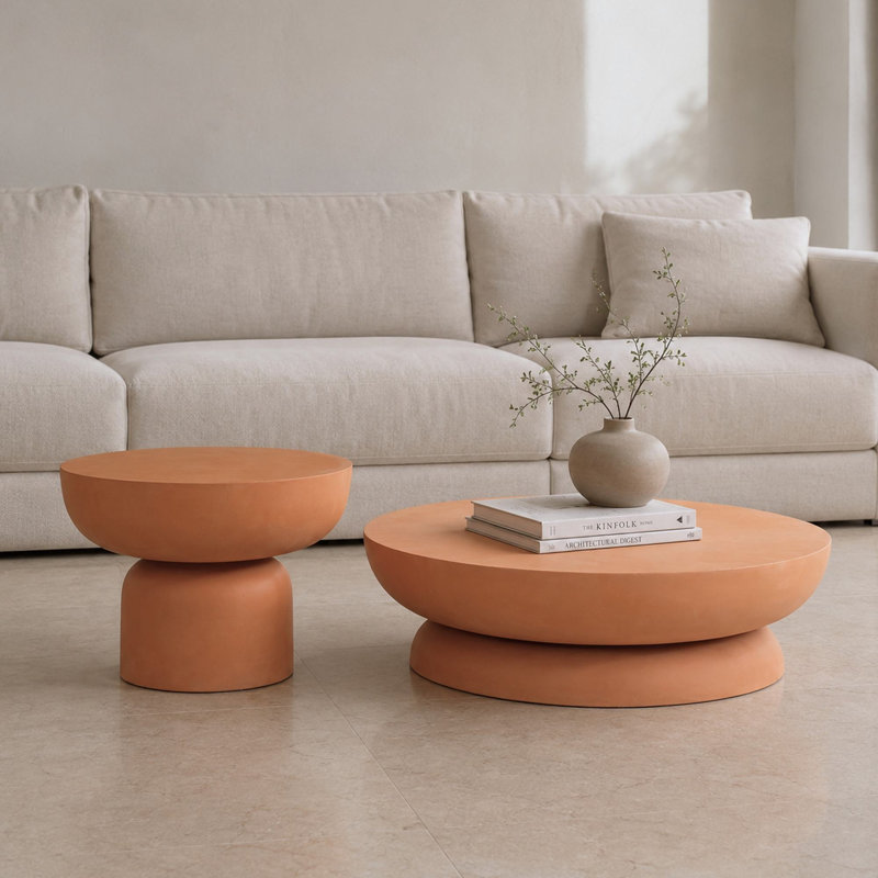 2 Piece Living Room Coffee Table Set