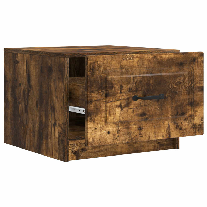 Coffee Table with Storage, 37cm H x 50cm L x 49cm W, Smoked Oak